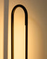 Piantana Bow in alluminio nero
