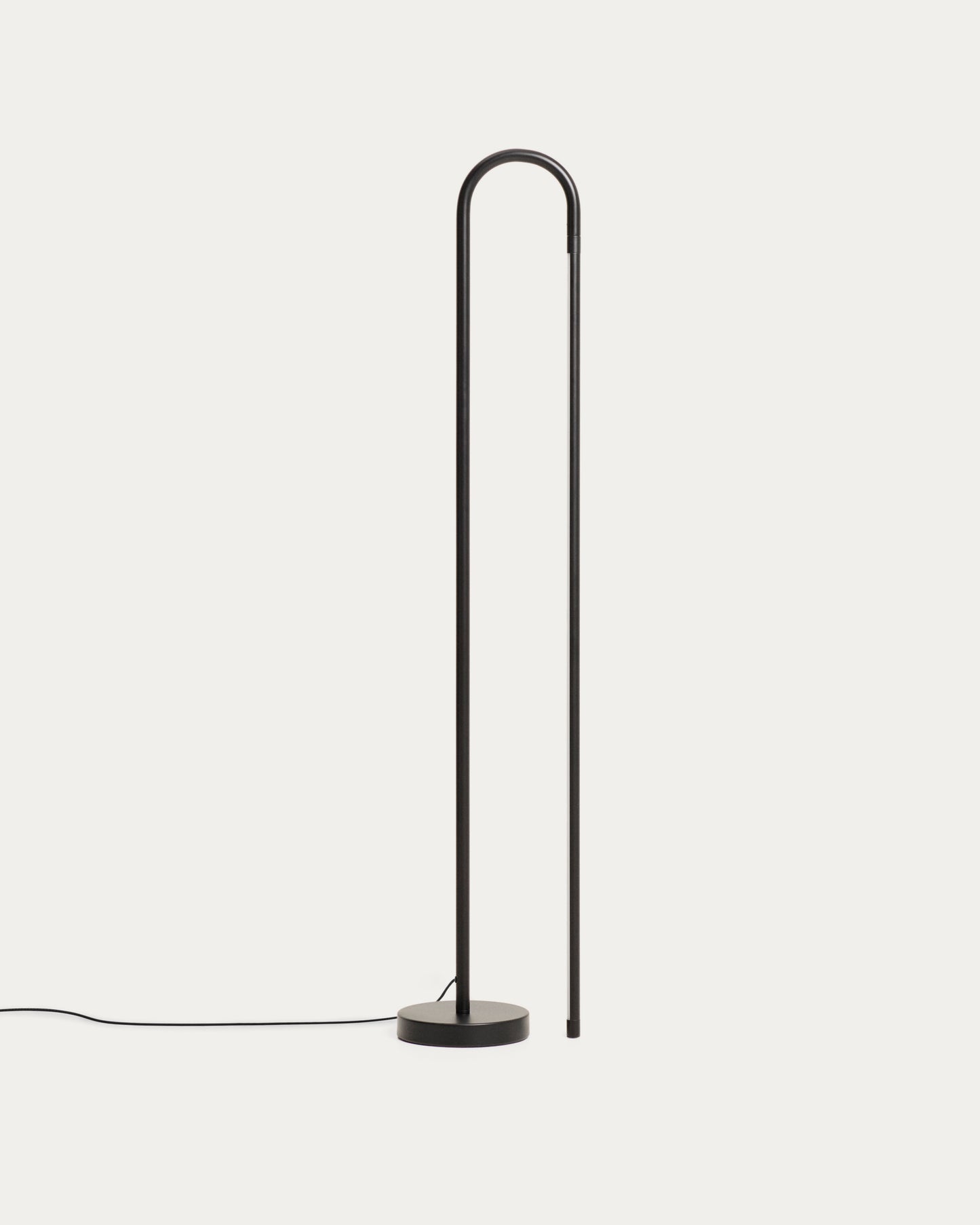 Piantana Bow in alluminio nero