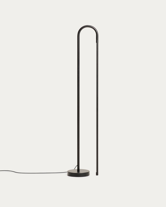 Piantana Bow in alluminio nero