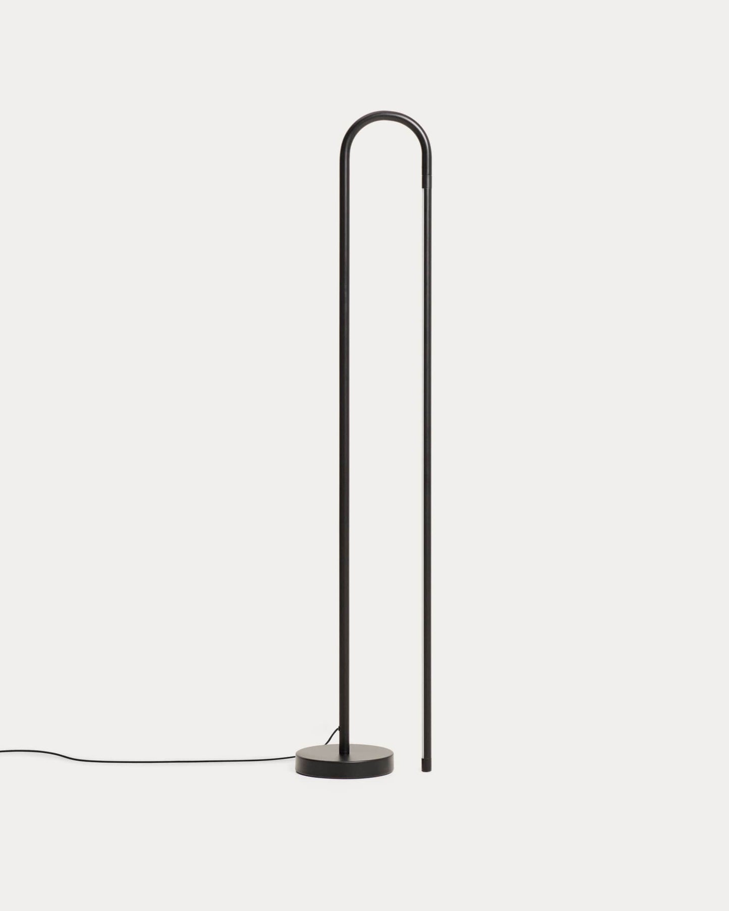 Piantana Bow in alluminio nero