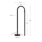 Lampada da tavolo Bow in alluminio nero