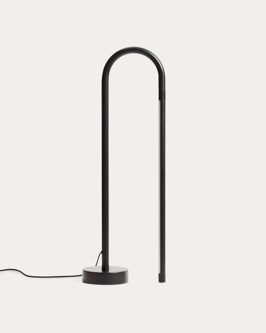 Lampada da tavolo Bow in alluminio nero