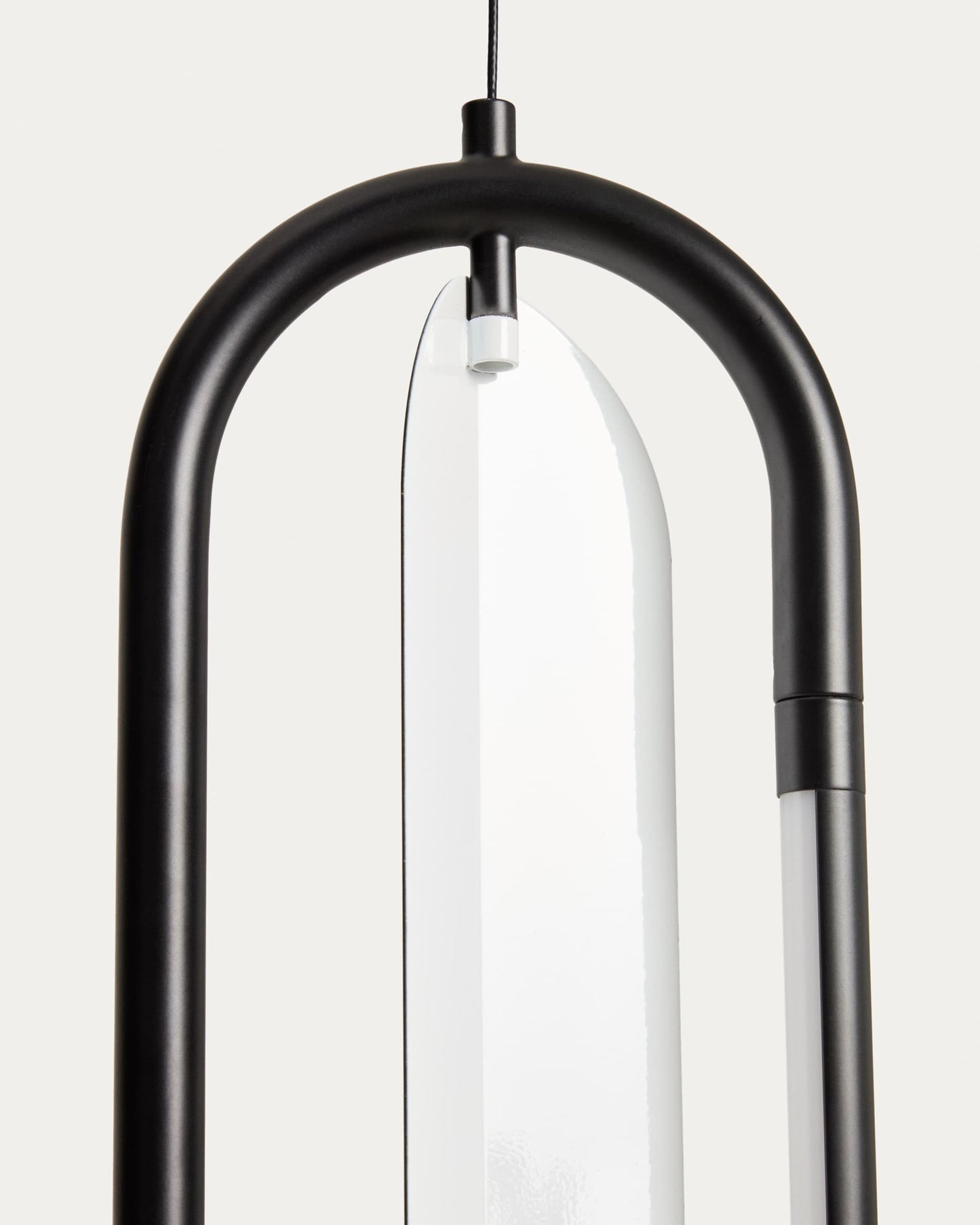 Lampada da soffitto Bow in alluminio nero Ø 16 cm