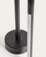 Lampada da tavolo portatile Bow in alluminio nero