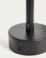 Lampada da tavolo portatile Bow in alluminio nero