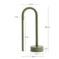 Lampada da tavolo portatile Bow in alluminio verde