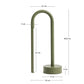 Lampada da tavolo portatile Bow in alluminio verde