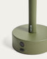 Lampada da tavolo portatile Bow in alluminio verde