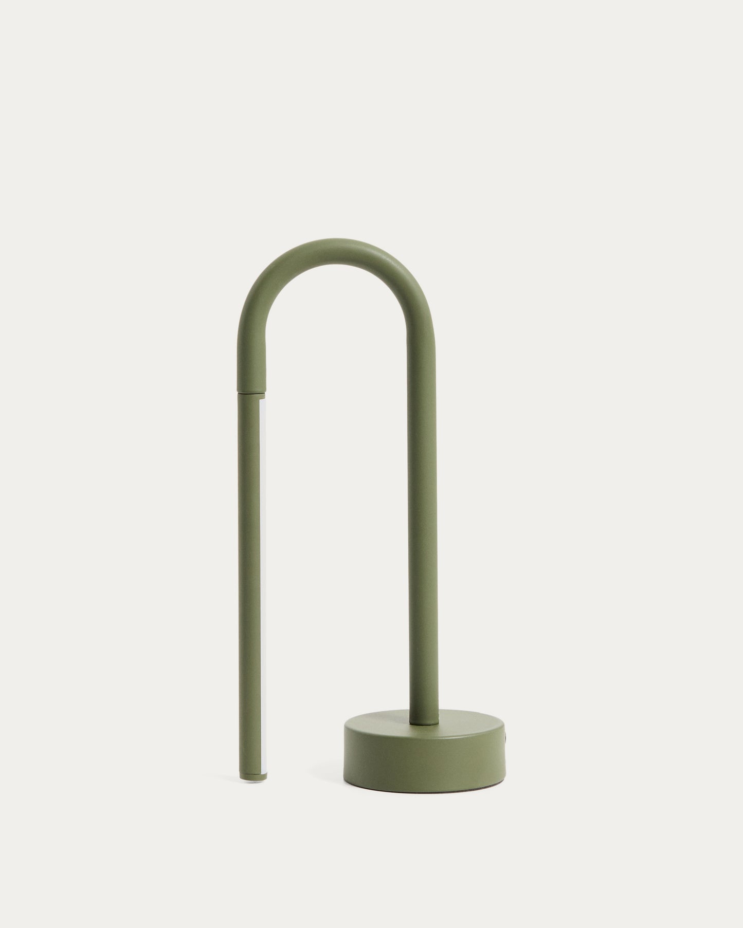 Lampada da tavolo portatile Bow in alluminio verde