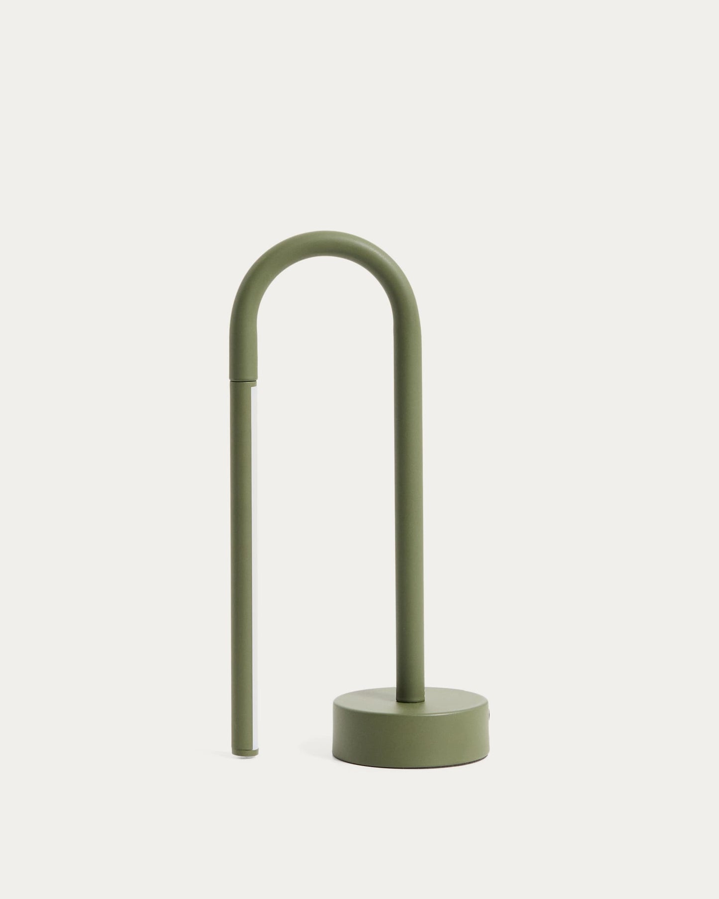 Lampada da tavolo portatile Bow in alluminio verde