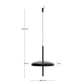 Lampada da soffitto portatile Porte in alluminio nero Ø 16 cm