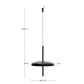 Lampada da soffitto portatile Porte in alluminio nero Ø 16 cm