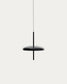 Lampada da soffitto portatile Porte in alluminio nero Ø 16 cm