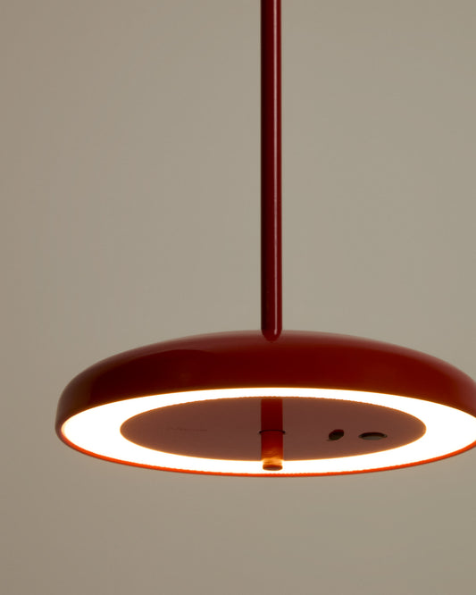 Lampada da soffitto portatile Porte in alluminio rosso Ø 16 cm