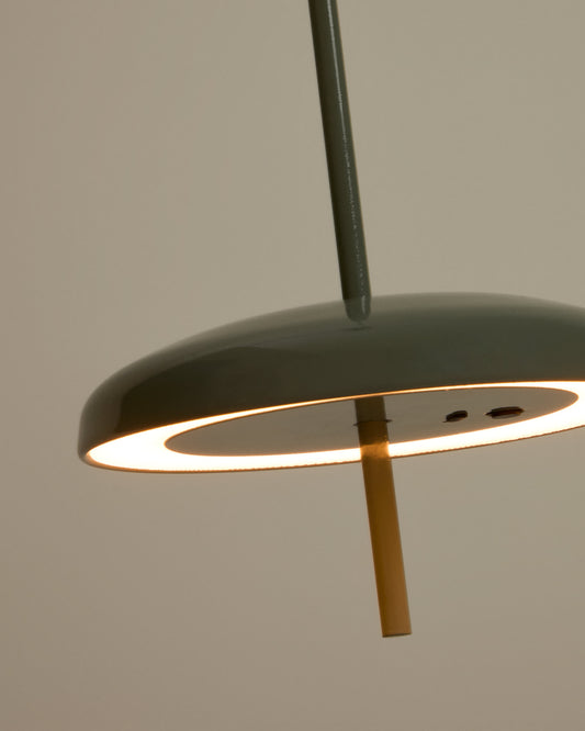Lampada da soffitto portatile Porte in alluminio verde chiaro Ø 16 cm