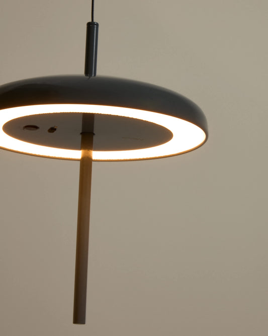 Lampada da soffitto portatile Porte in alluminio blu Ø 16 cm