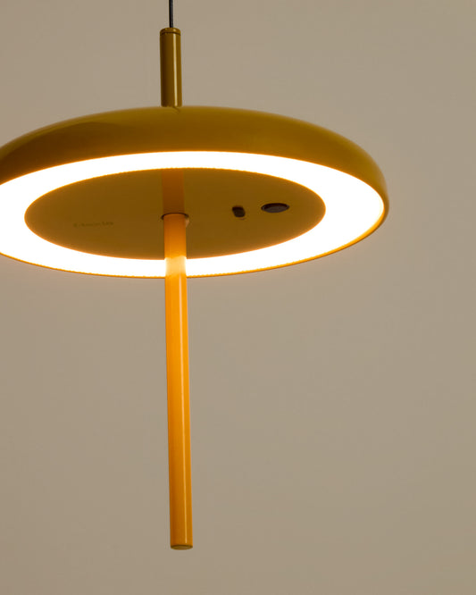 Lampada da soffitto portatile Porte in alluminio giallo Ø 16 cm