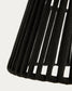 Paralume per lampada da soffitto Aldet in corda piatta nera Ø 46 cm