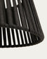 Paralume per lampada da soffitto Aldet in corda piatta nera Ø 46 cm