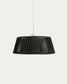 Paralume per lampada da soffitto Aldet in corda piatta nera Ø 46 cm