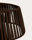 Paralume per lampada da soffitto Aldet in corda piatta marrone Ø 46 cm