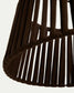Paralume per lampada da soffitto Aldet in corda piatta marrone Ø 46 cm