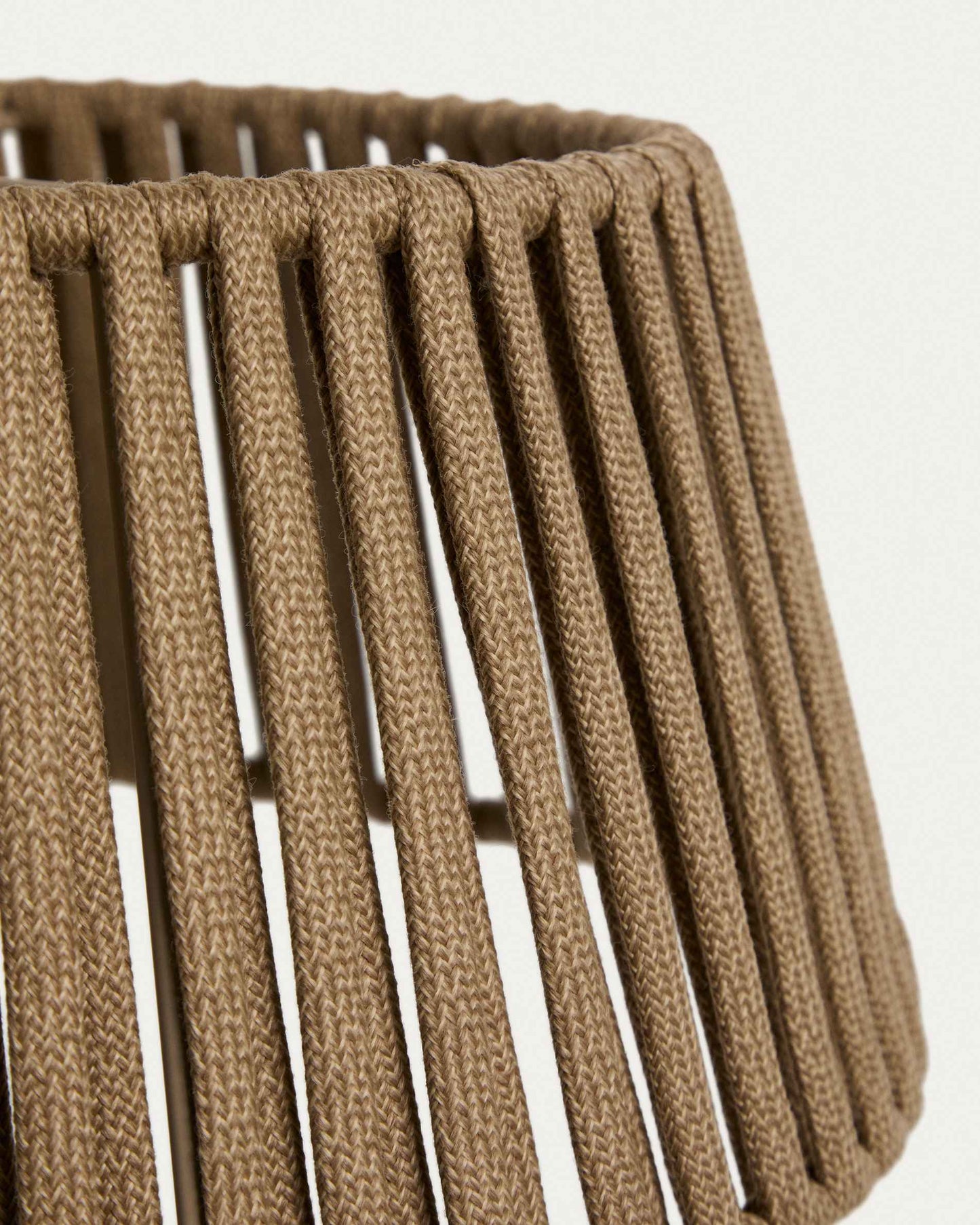 Paralume per lampada da soffitto Aldet in corda piatta beige Ø 46 cm