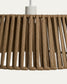 Paralume per lampada da soffitto Aldet in corda piatta beige Ø 46 cm