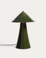Lampada da tavolo Ceren in ceramica verde 54 cm