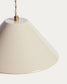 Lampada da soffitto Ceren in ceramica beige