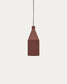 Lampada da soffitto Peralta in metallo verniciato color terracotta Ø 15 cm