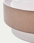 Lampada da soffitto Bianella in cotone e velluto beige Ø 40 cm