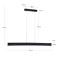 Lampada da soffitto Boadella finitura nera