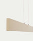 Lampada da soffitto Boadella in alluminio con finitura verniciata beige