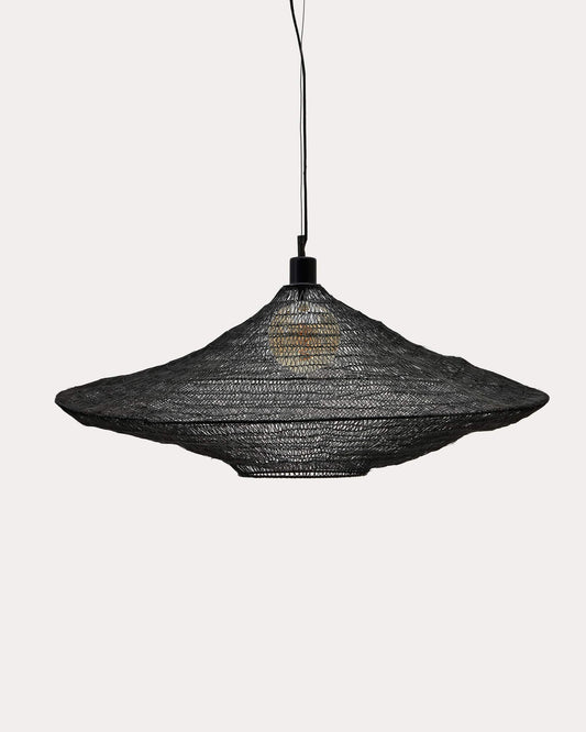 Lampadario Makai di metallo con finitura in nero Ø 87 cm