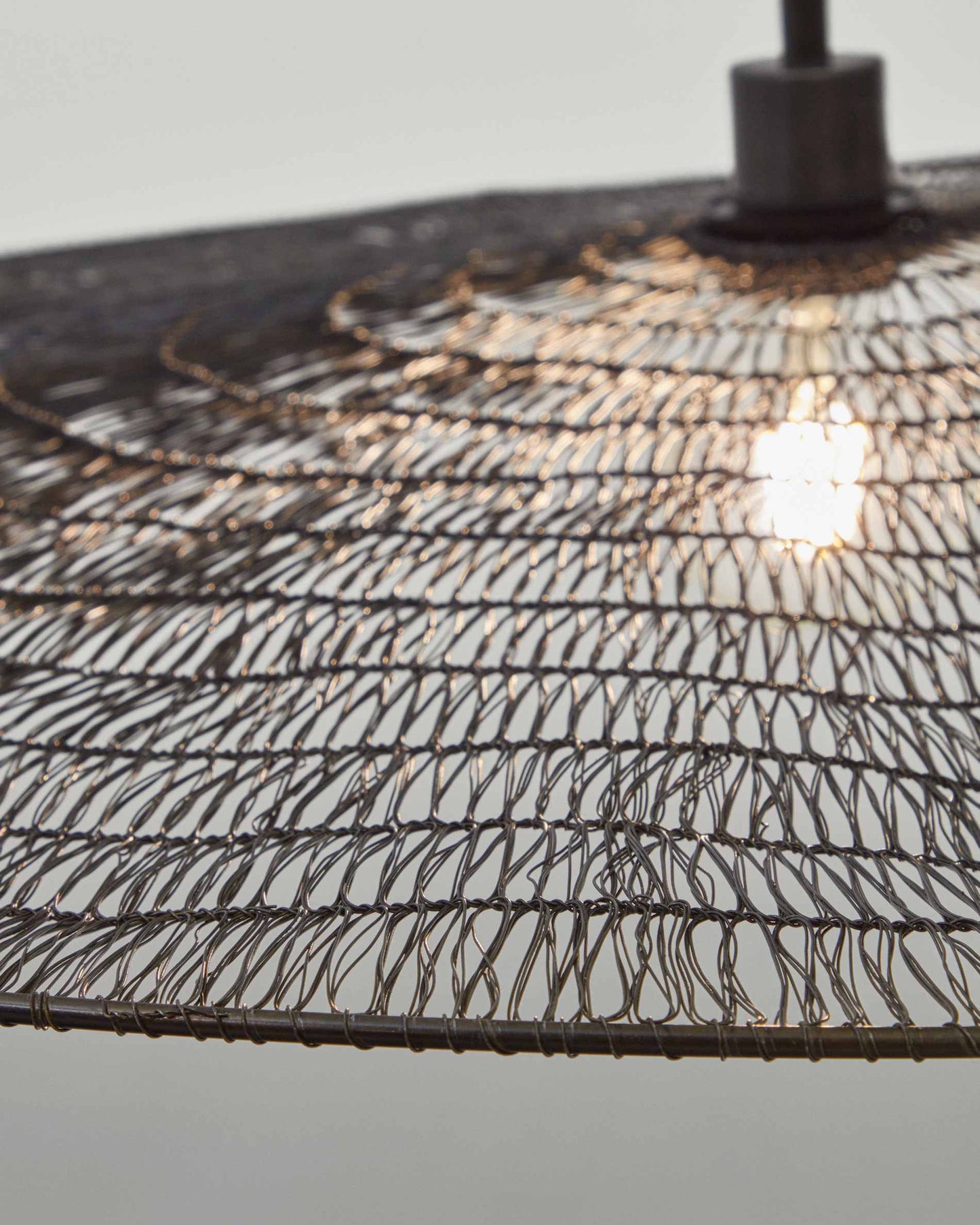 Lampadario Makai di metallo con finitura in nero Ø 100 cm