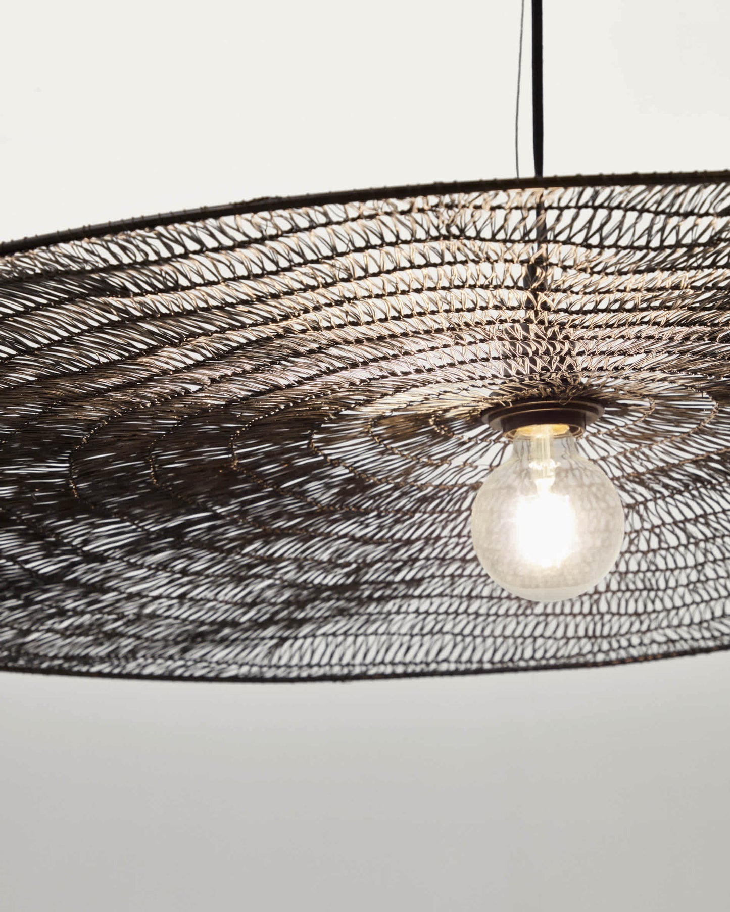 Lampadario Makai di metallo con finitura in nero Ø 100 cm