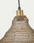 Lampada da soffitto Sarraco in metallo dorato Ø 48,5 cm