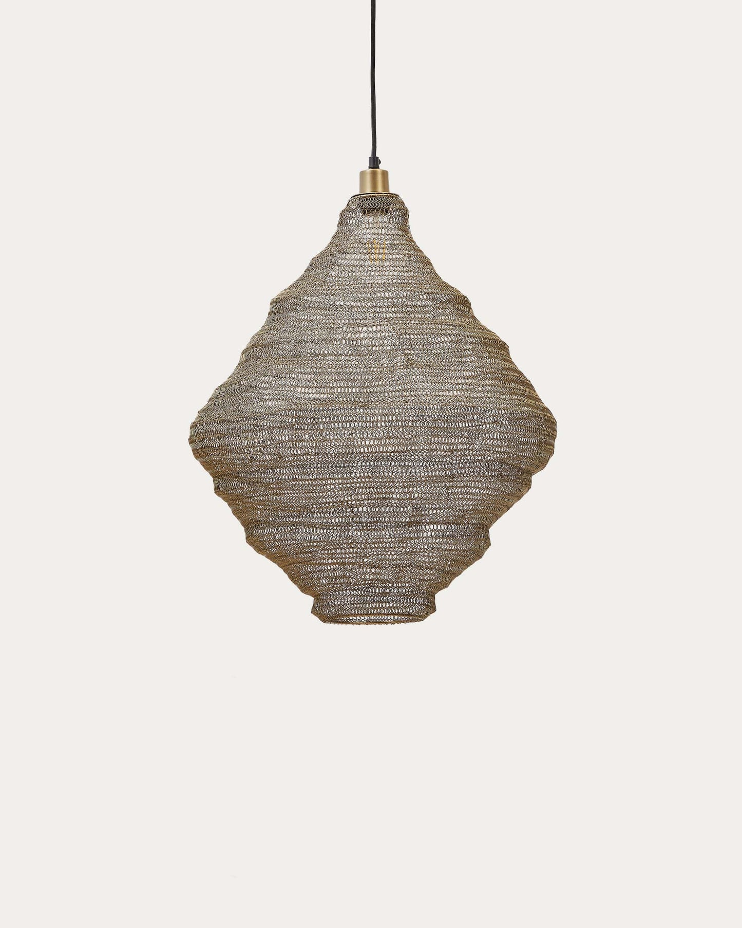 Lampada da soffitto Sarraco in metallo dorato Ø 48,5 cm