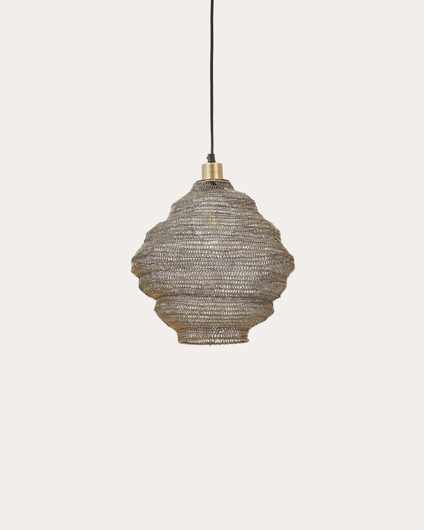 Lampada da soffitto Sarraco in metallo dorato Ø 30 cm