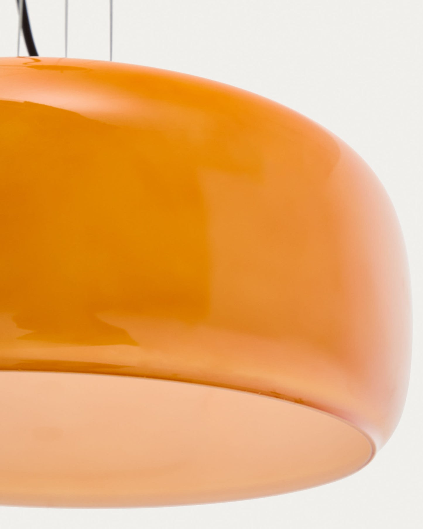 Lampada a soffitto Reig di vetro arancione Ø 38 cm