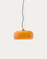 Lampada a soffitto Reig di vetro arancione Ø 38 cm