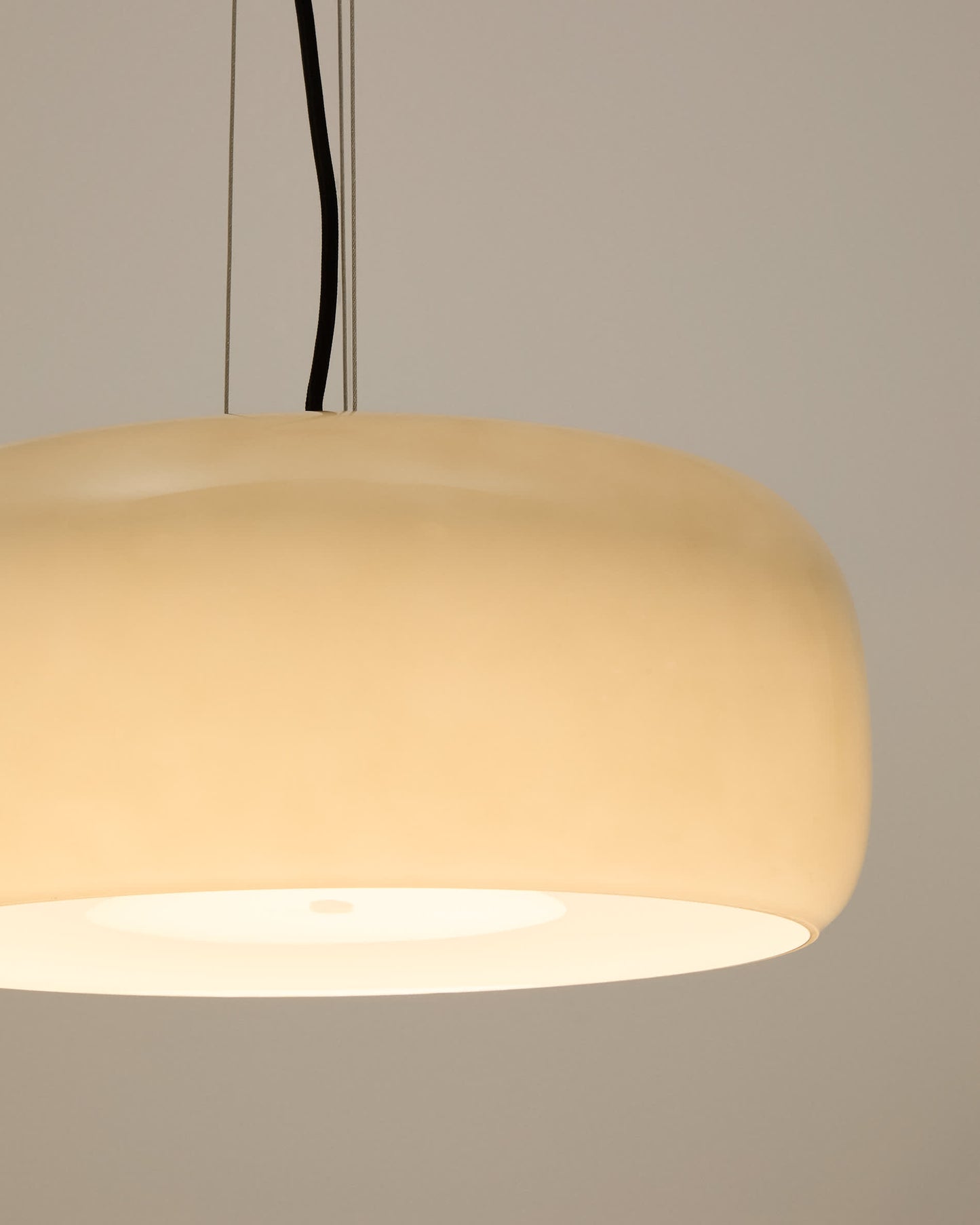 Lampada a soffitto Reig di vetro grigio chiaro Ø 38 cm