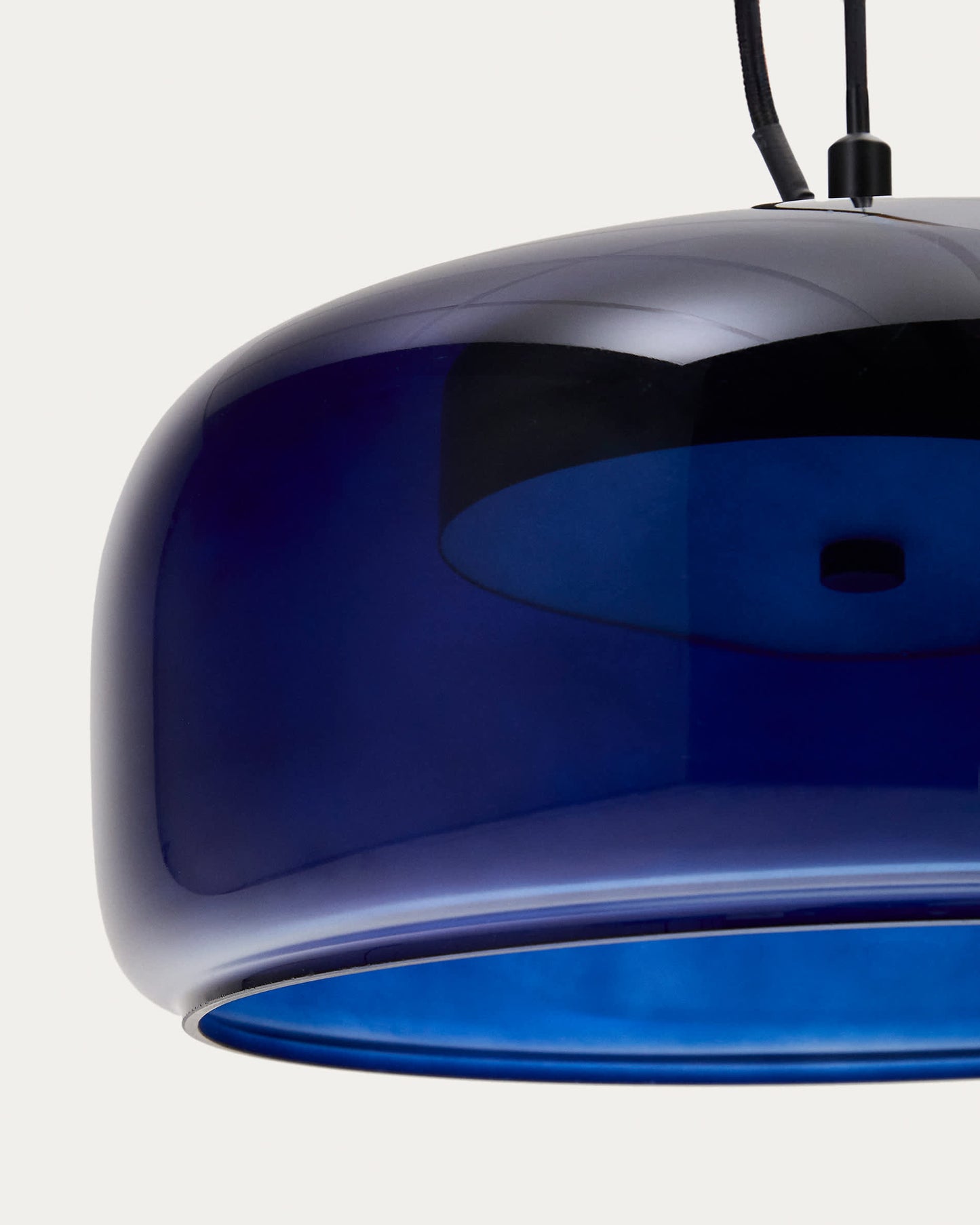 Lampada a soffitto Reig di vetro blu Ø 38 cm