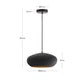 Lampada da soffitto Inda in metallo con finitura nera Ø 30 cm