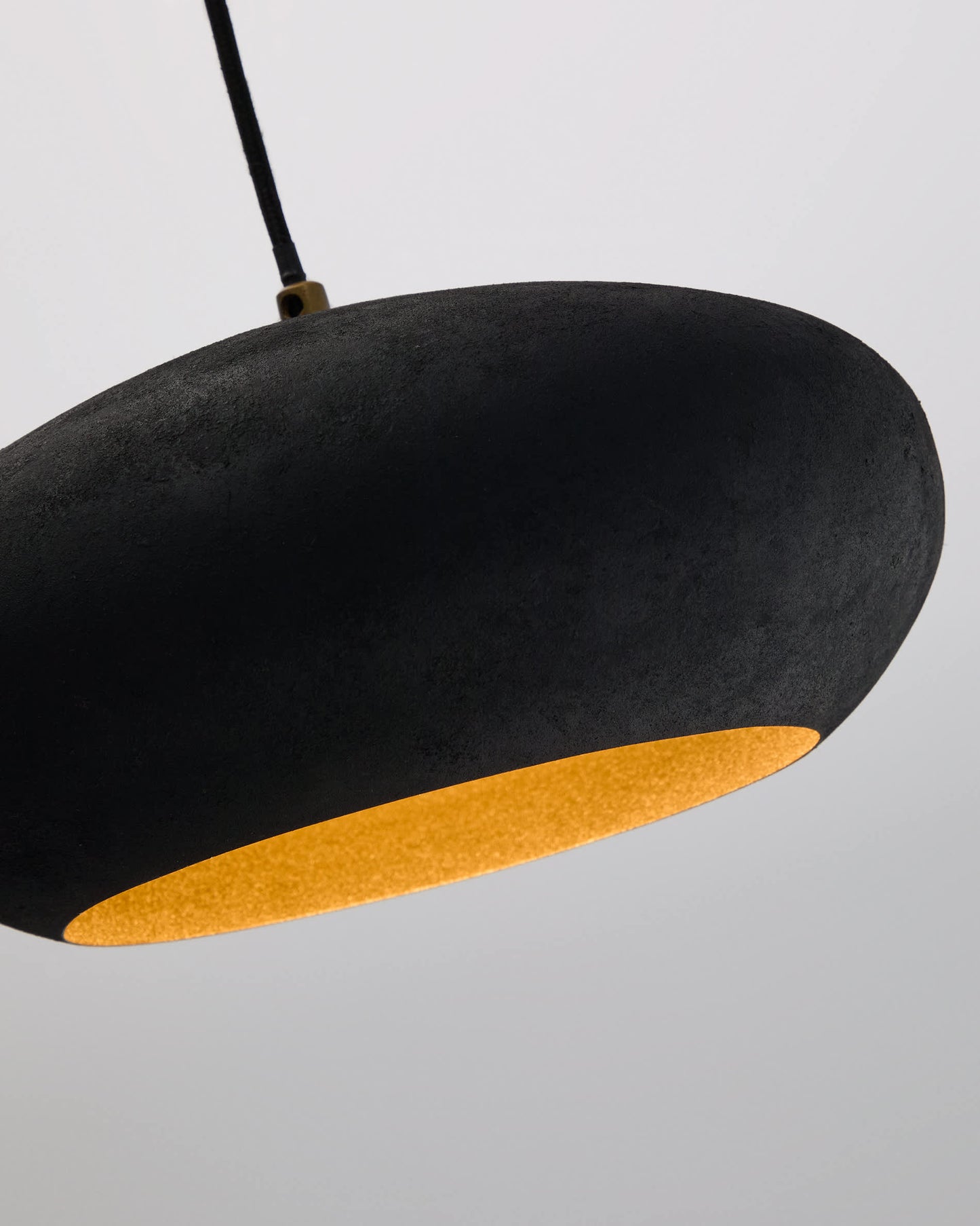 Lampada da soffitto Inda in metallo con finitura nera Ø 30 cm