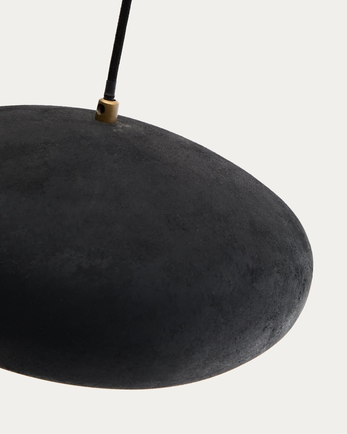 Lampada da soffitto Inda in metallo con finitura nera Ø 30 cm