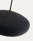Lampada da soffitto Inda in metallo con finitura nera Ø 30 cm