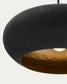 Lampada da soffitto Inda in metallo con finitura nera Ø 30 cm