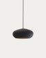 Lampada da soffitto Inda in metallo con finitura nera Ø 30 cm